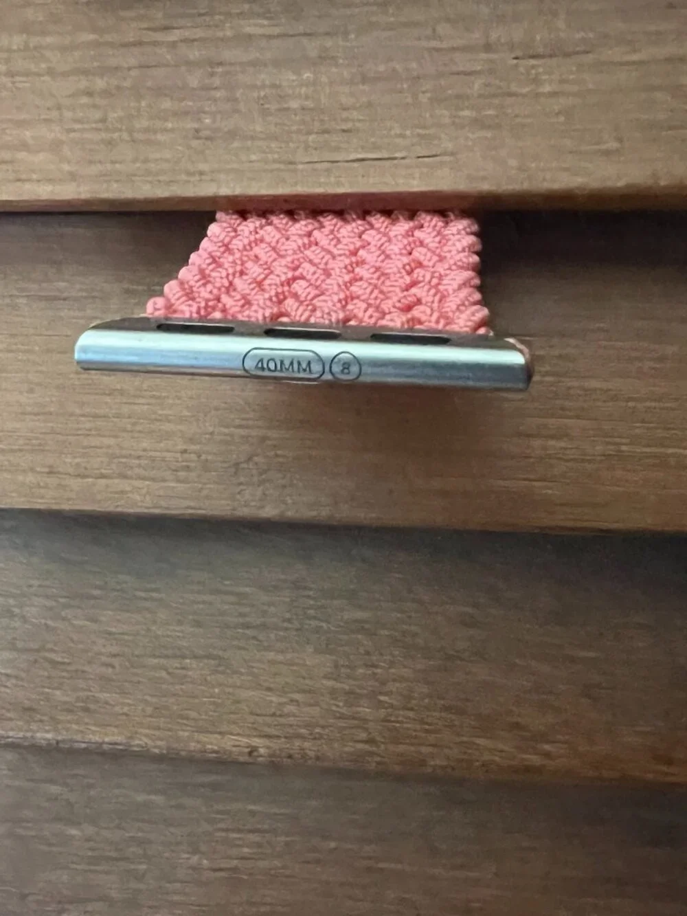 Apple Watch Braided Solo Loop 40mm (38/41) Genuine OEM Pink Punch Size 8